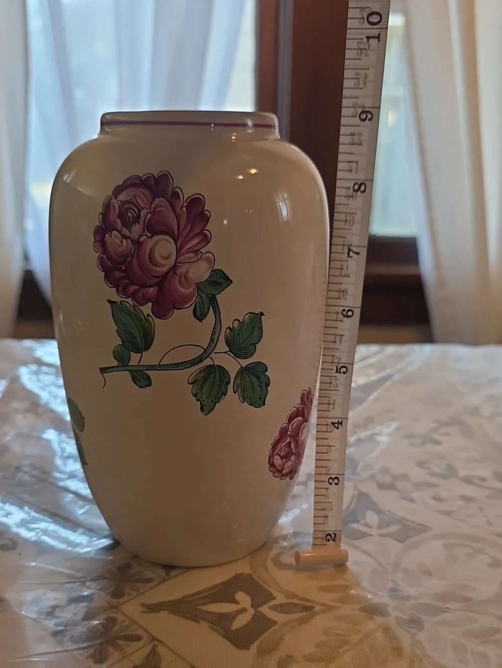 Tiffany & Co. 'Strasbourg Flowers' Portugal Ceramic Vase - Vintage Hand-Painted